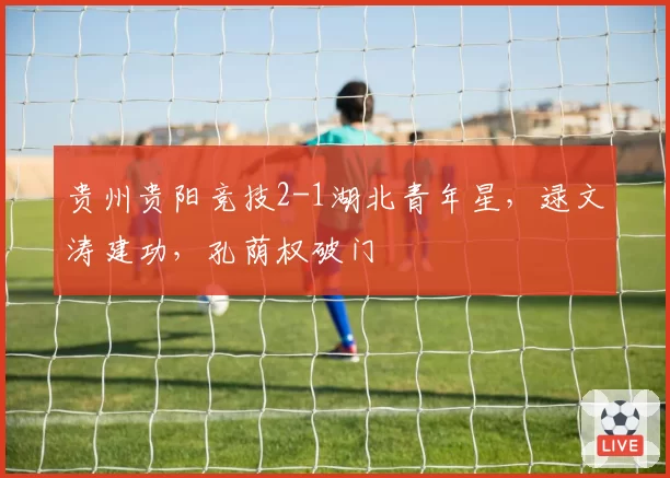 贵州贵阳竞技2-1湖北青年星，逯文涛建功，孔荫权破门